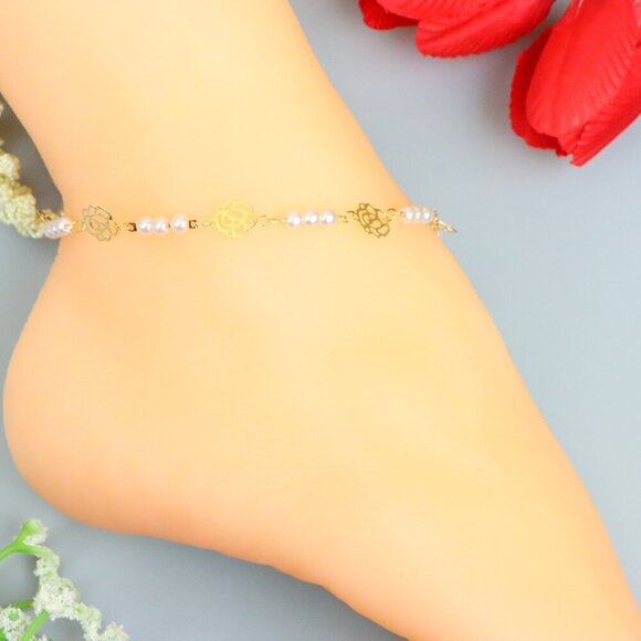 "Handmade Anklet – A Stylish Choice for Women, Thoughtful Gift Idea, EVCH1745 - Picture 5 of 10